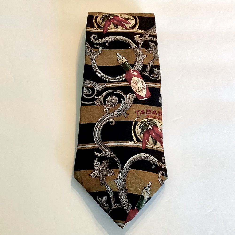 Vintage Tabasco Tie Silk Made in USA